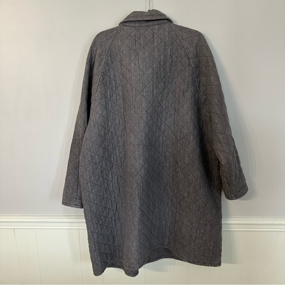 Melissa McCarthy Seven7 Women’s Long Sleeve Gray Quilted Jacket Sz 2X GUC - Picture 8 of 8